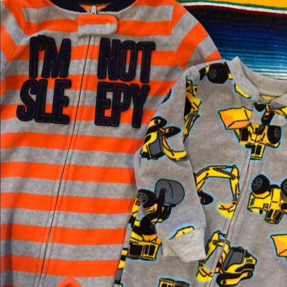 Carter’s Zip Fleece Pajama Footies - Picture 2 of 2